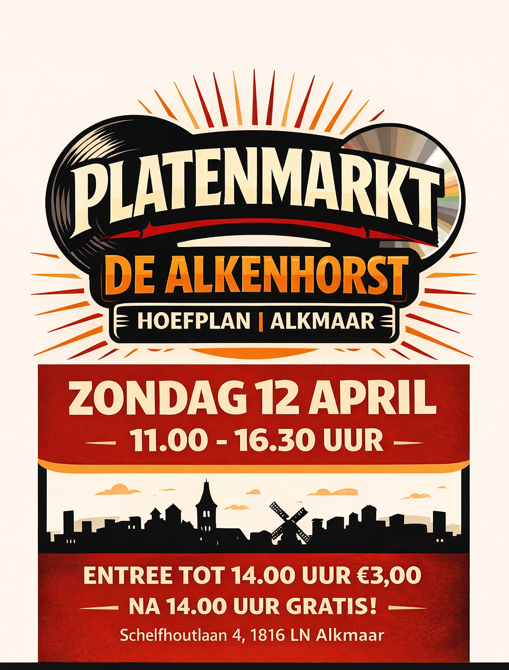 PLATENBEURS IN ALKMAAR WEST