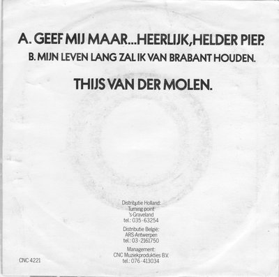 Geef Mij Maar.... Heerlijk, Helder Piep