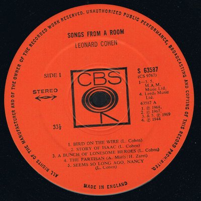 Songs From A Room